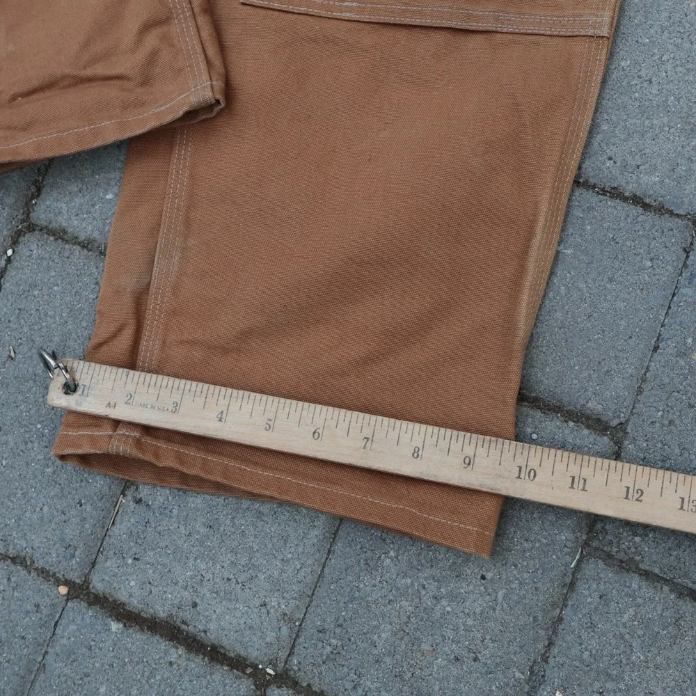 Vintage Carhartt Double Knee 38x30 Duck Canvas Carpenter B01 BRN Made in USA
